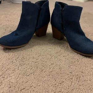 Stylish Navy Ankle Booties